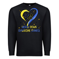 Black world down syndrome symbol Premium Sweatshirt - Artiststas