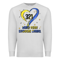 Dove Grey world down syndrome symbol Premium Sweatshirt - Artiststas