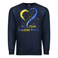 Navy world down syndrome symbol Premium Sweatshirt - Artiststas