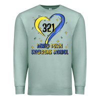 Seafoam world down syndrome symbol Premium Sweatshirt - Artiststas