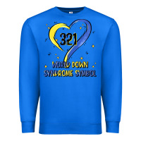 True Royal world down syndrome symbol Premium Sweatshirt - Artiststas