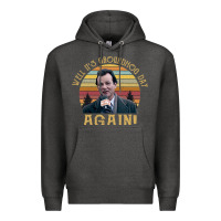 Charcoal Heather vintage well it's groundhog day again unisex shirt Premium Hoodie - lanVoArt