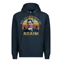 Navy vintage well it's groundhog day again unisex shirt Premium Hoodie - lanVoArt