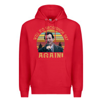 Red vintage well it's groundhog day again unisex shirt Premium Hoodie - lanVoArt