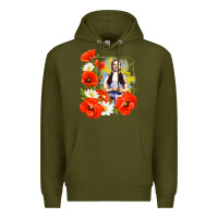 Army Green dorothy poppies Premium Hoodie - lanVoArt
