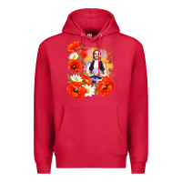 Cardinal dorothy poppies Premium Hoodie - lanVoArt