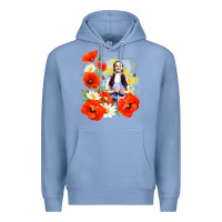 Colony Blue dorothy poppies Premium Hoodie - lanVoArt