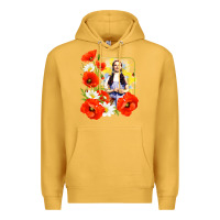 Mustard dorothy poppies Premium Hoodie - lanVoArt
