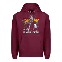 Burgundy doug marcaida forged in fire it will keal Premium Hoodie - lanVoArt