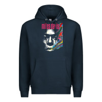 Navy miles vintage davis concert retro Premium Hoodie - lanVoArt