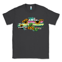 Smoke North Carolina Map Sunflower Cactus Serape Classic Tee - RanaPortraitStore