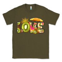 Army Green love kiwi Classic Tee - RanaPortraitStore