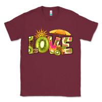 Burgundy love kiwi Classic Tee - RanaPortraitStore