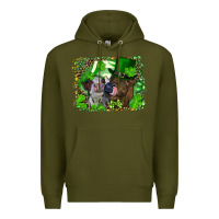 Army Green st. patricks day heifers Premium Hoodie - RanaPortraitStore