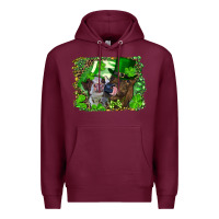 Burgundy st. patricks day heifers Premium Hoodie - RanaPortraitStore