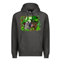 Charcoal Heather st. patricks day heifers Premium Hoodie - RanaPortraitStore