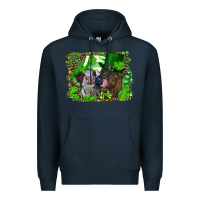 Navy st. patricks day heifers Premium Hoodie - RanaPortraitStore