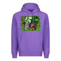 Purple st. patricks day heifers Premium Hoodie - RanaPortraitStore