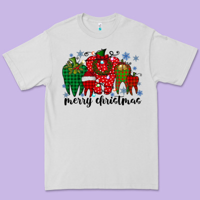 Merry Christmas Tooth Premium Tee Designed By Racoondesign