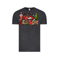 Vintage Black tis the season christmas Vintage Tee - texasbilliewilder