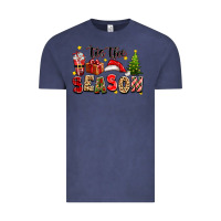 Vintage Denim tis the season christmas Vintage Tee - texasbilliewilder