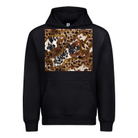 Black leopard and cowhides Urban Hoodie - BarkalooDesign