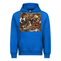 Cobalt leopard and cowhides Urban Hoodie - BarkalooDesign