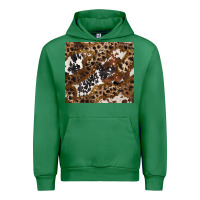 Emerald leopard and cowhides Urban Hoodie - BarkalooDesign