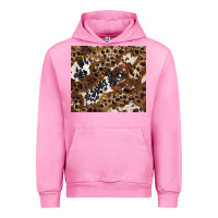 Fuchsia Pink leopard and cowhides Urban Hoodie - BarkalooDesign