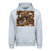 Heather Grey leopard and cowhides Urban Hoodie - BarkalooDesign