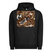 Pigment Black leopard and cowhides Urban Hoodie - BarkalooDesign