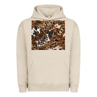 Pigment French Oak leopard and cowhides Urban Hoodie - BarkalooDesign