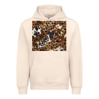 Sandshell leopard and cowhides Urban Hoodie - BarkalooDesign