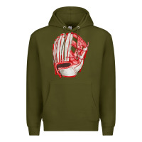 Army Green Catchers Mitt Fa Element Premium Hoodie - FaDigitalArtStudio