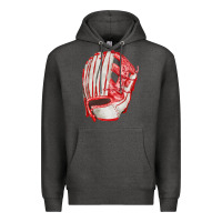 Charcoal Heather Catchers Mitt Fa Element Premium Hoodie - FaDigitalArtStudio
