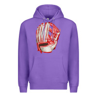Purple Catchers Mitt Fa Element Premium Hoodie - FaDigitalArtStudio