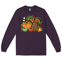 Plum fall heart Long Sleeve Tee - CowGirlArtShop