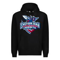 Black Shenandoah University Hornets Premium Hoodie - lanVoArt