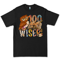 Black 100 days wiser Premium Tee - RacoonDesign