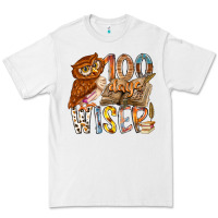 White 100 days wiser Premium Tee - RacoonDesign