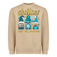 Mushroom chillin' with my gnomies Heavyweight Sweatshirt - BundleAndBundleShop