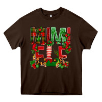 Chocolate Brown Christmas Mimi Elf Heavy Core Tee - BundleAndBundleShop