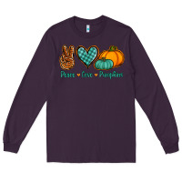 Plum peace love pumpkins Long Sleeve Tee - Jasminsmagicworld