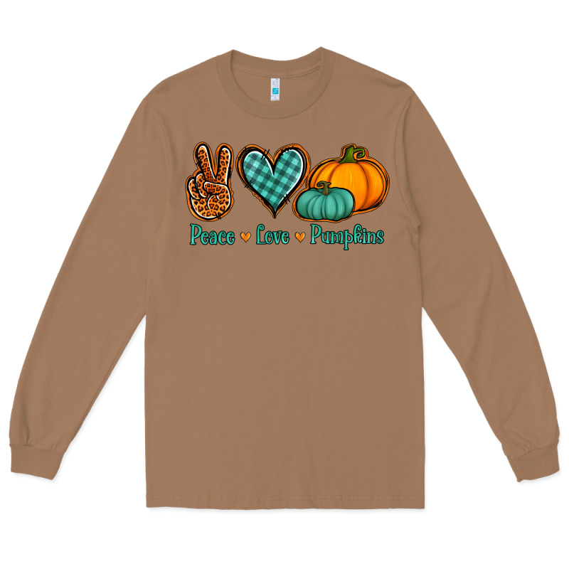 Peace Love Pumpkins Long Sleeve Tee by Jasminsmagicworld | Teevron