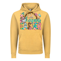 Vintage Mustard Happy Easter Nurse Easter Day Vintage Hoodie - HowdyJamesFarm