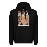 Black sydney sweeney Premium Hoodie - lanVoArt