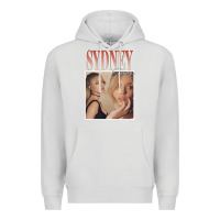 Dove Grey sydney sweeney Premium Hoodie - lanVoArt