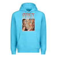 Ocean Blue sydney sweeney Premium Hoodie - lanVoArt