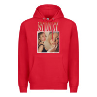 Red sydney sweeney Premium Hoodie - lanVoArt