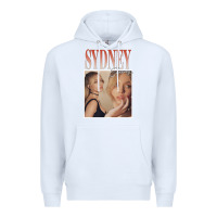 White sydney sweeney Premium Hoodie - lanVoArt